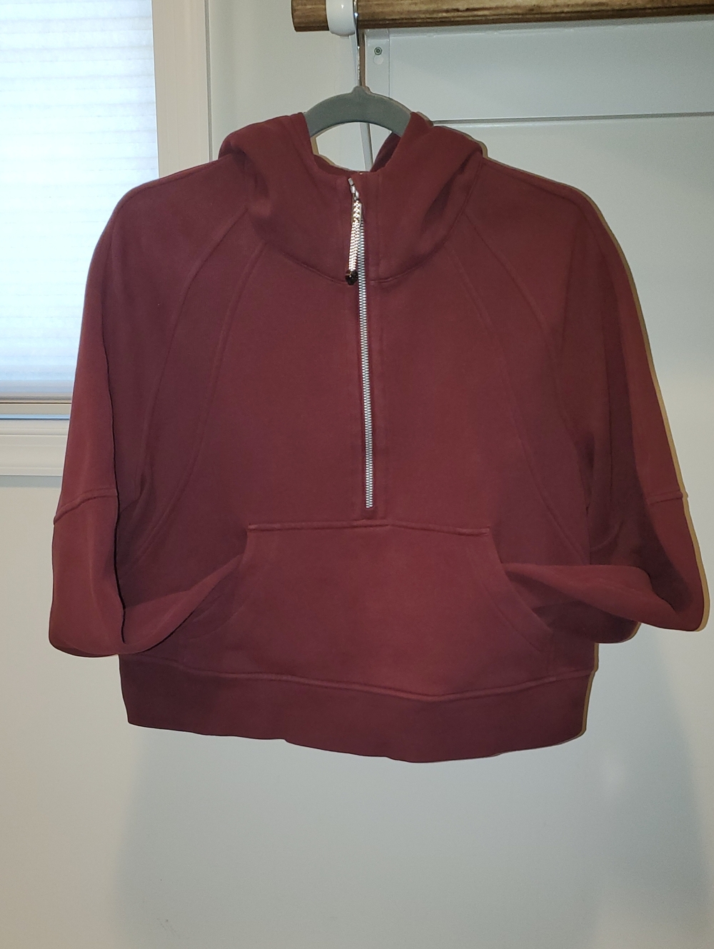 Lululemon Scuba Oversized Half Zip Hoodie In Red Merlot, Savannah Sz XS/S Small